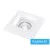 UNIVERSO Gipsz süllyesztett spot lámpatest 1xGU10 124x124x52mm IP20 fehér 