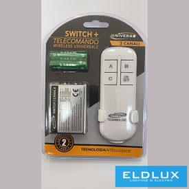   UNIVERSO 3 utas rádiófrekvenciás távirányítós kapcsoló 230V IP20