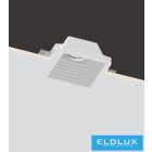 UNIVERSO Gipsz süllyesztett spot lámpatest 1xGU10 120x120x60mm IP20 fehér 