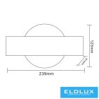 UNIVERSO Fali lámpa LED 8w 400lm 4000k IP20 239×123mm fehér