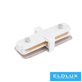 UNIVERSO Egyfázisú sínhez egyenes csatlakozó fehér