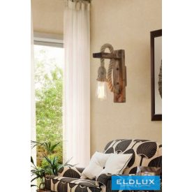   UNIVERSO Kender kötél fali lámpa 1xE27 IP20 180x320mm fekete