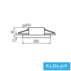 KANLUX FLINI IP44 DSO-B dek.keret