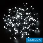 WISDOM fényfüzér hideg fényű 300LED 15m zöld kábellel 8 fun. IP44