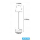 UNIVERSO Tölthető asztali lámpa 5V-2000mAh 1w 100lm CCT 108x375mm Kék