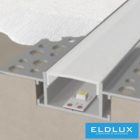 UNIVERSO süllyesztett aluprofil matt fehér fedlappal 2m 11mm