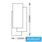 UNIVERSO Fali lámpa LED 12w 650lm CCT.kap IP20 120x260mm fehér