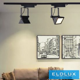   UNIVERSO Egyfázisú sínhez lámpa 30w 2700lm 3000k Ra≥90 90° fekete