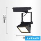 UNIVERSO Egyfázisú sínhez lámpa 30w 2700lm 3000k Ra≥90 90° fekete