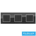 ELDLUX ELDIRA hármas üveg keret fekete