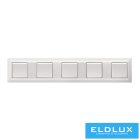 ELDGROUND Ötös műanyag keret Fehér