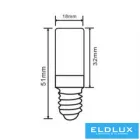 UNIVERSO Hűtőhöz LED izzó E14 2w 220lm 3000k