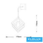 UNIVERSO Fali lámpa 1xE27 max.60w 170x170mm IP20 Fekete 5év