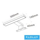 UNIVERSO Bútorra szerelhető lámpa 5w 400lm 4000k IP44 300x100x45mm króm