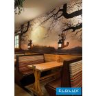 UNIVERSO Fali lámpa 1xE27 IP20 350x190x370mm fekete