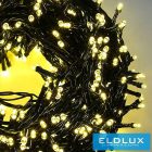 WISDOM fényfüzér arany fényű 300LED 15m zöld kábellel 8 fun. IP44