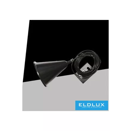 UNIVERSO Háromfázisú sínhez függeszték elem Max.3méter fekete