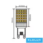 UNIVERSO LED izzó G9 8W 880lm 3000K CRI≥80 Ø22.5x58mm