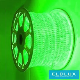   ELDLUX Flexibilis LED szalag AC:220V 2835-120D-10MM 7.6w/M zöld IP65