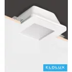 UNIVERSO Gipsz süllyesztett spot lámpatest 1xGU10 Max.35w 120x120x60mm IP20 fehér