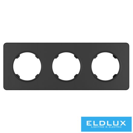 ELDELIN Hármas műanyag keret Fekete