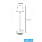 UNIVERSO Tölthető asztali lámpa 5V-2000mAh 1w 100lm CCT 108x375mm Rózsaszín