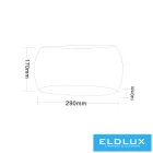 UNIVERSO Gipsz fali lámpa 1xR7S 290x170x140mm IP20 fehér