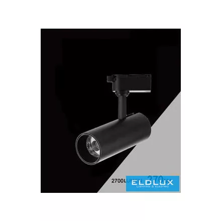 UNIVERSO Egyfázisú sínhez lámpa 30w 2700lm CCT kapcsolóval Ra≥90 24° IP20 fekete