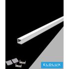 UNIVERSO LED aluprofil matt fehér fedlappal+végzáró 2m 35x35mm