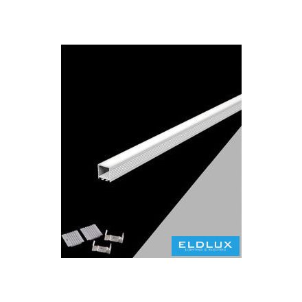 UNIVERSO LED aluprofil matt fehér fedlappal+végzáró 2m 35x35mm