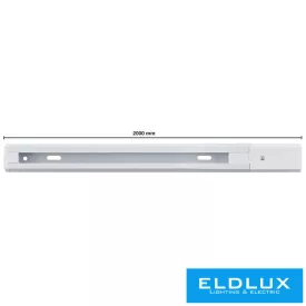 ELDLUX Egyfázisú lámpához 2 in 1 sín fehér 2m