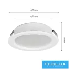 UNIVERSO mini spot lámpatest 3w 3000K 240lm 120° IP20 70×19mm fehér