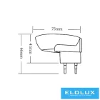 UNIVERSO LED MOZGÁSÉRZÉKELŐS ÉJJELI LÁMPA IP20 0.4W 6500K 7lm Fehér