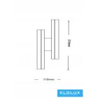 UNIVERSO fali lámpa 10w 800lm 4000k 190x50x210mm IP20 fehér