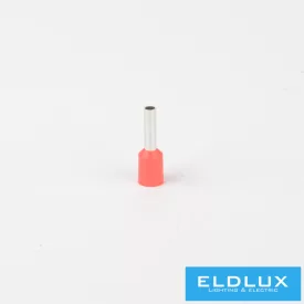 ELDLUX Szigetelt érvéghüvely, piros, 1.5mm², 30db/csomag