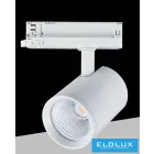 UNIVERSO Háromfázisú sínes spotlámpa 40w 4650lm 4000k 38° RA90 IP20 Fehér 5év