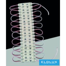   UNIVERSO LED modul 3xSMD-2835 DC:12V 1.2w 140lm Kékfény 60x10mm 20db/csomag