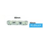 UNIVERSO LED modul 3xSMD-2835 DC:12V 1.2w 140lm Kékfény 60x10mm 20db/csomag