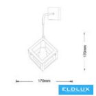 UNIVERSO Fali lámpa 1xE27 max.60w 170x170mm IP20 Fehér 5év