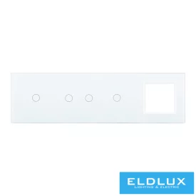  ELDLUX ELDTREND négyes sorolókeret (3×kapcsolóhoz + dugaljhoz)