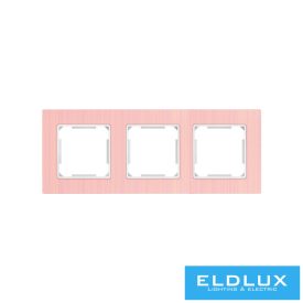 ELDLUX ELDALU hármas alumínium keret rózsgold