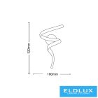 UNIVERSO Fali lámpa 10w 800lm CCT IP20 Fehér 320x190mm