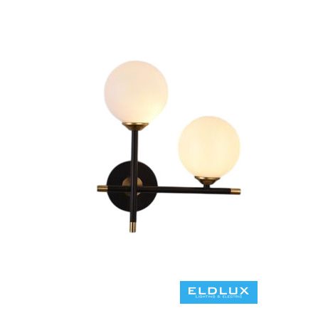 UNIVERSO Fali lámpa 2xG9 Fekete 5 év