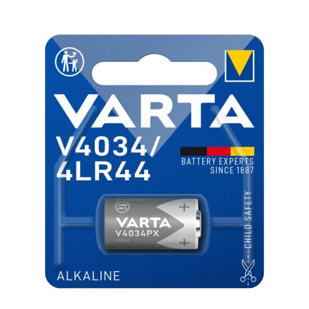 Varta Fotó Elem Alkáli 4LR44 V4034PX (6V) B1