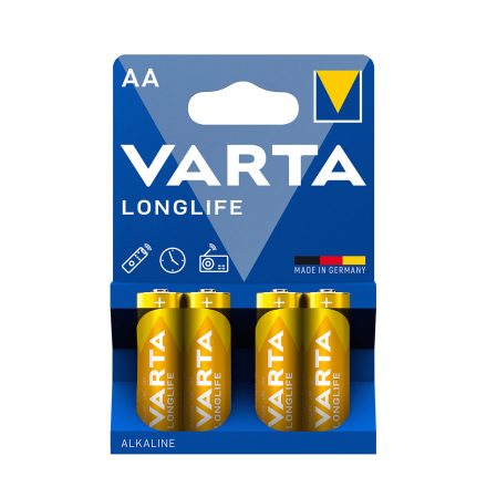 VARTA Longlife Alkáli Ceruza Elem AA B4