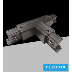   UNIVERSO Háromfázisú sínhez T-alakú toldóelem fekete 165x99x33mm