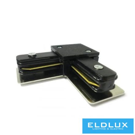 ELDLUX Egyfázisú sínhez L alakú csatlakozó fekete