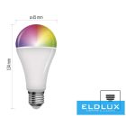 EMOS LED izzó GoSmart A65 / E27 / 14 W (94 W) / 1 400 lm / RGB / dimmelhető / Zigbee