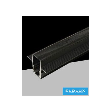 UNIVERSO Mágneses sülyesztett sínrendszer DC:48V Max.16A IP20 Fekete 2000x62x47mm