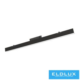   UNIVERSO Háromfázisú sínhoz lineáris lámpa 40w 5200lm CCT RA80 1185x36x72mm IP20 fekete